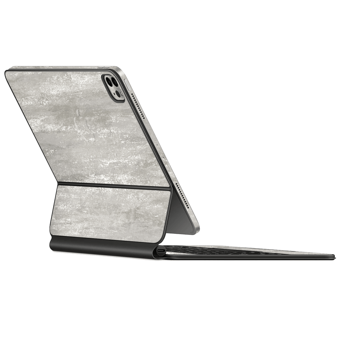 Magic Keyboard for iPad Pro 12.9" M2 (6th Gen, 2022) Luxuria Silver Stone Skin Wrap Sticker Decal Cover Protector by EasySkinz | EasySkinz.com